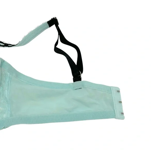 VICTORIA'S SECRET Dream Angels Lined Demi Light aqua Underwire bra 38DD/38E - Picture 9 of 11